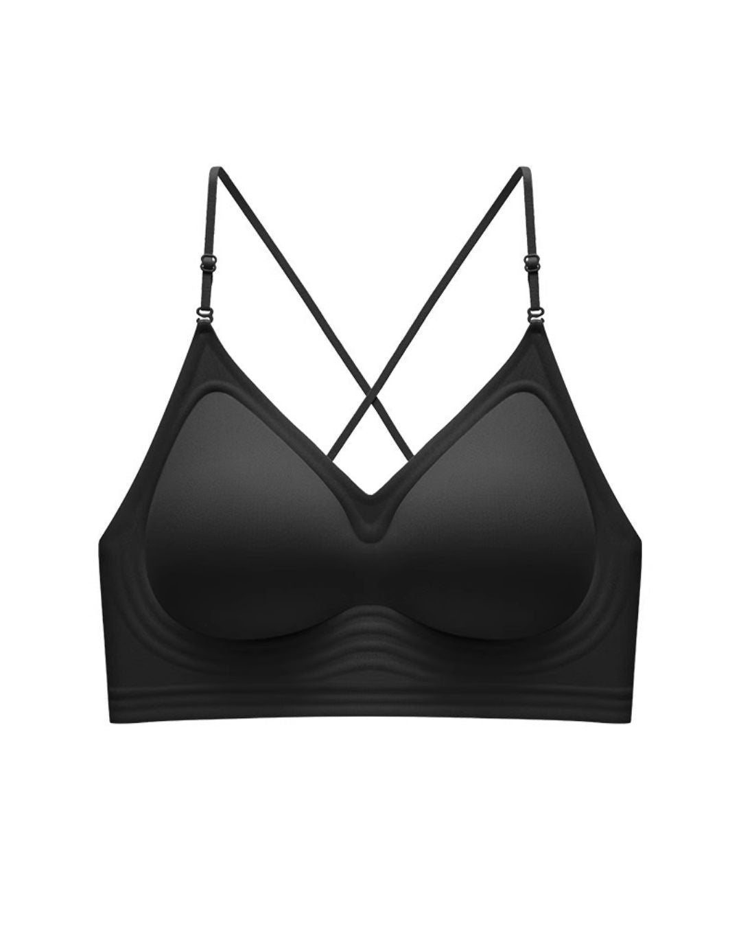 Curvvvy® U-Back Invisible Halter Thin Straps Push-Up Seamless JellyBra Support Backless Lingerie