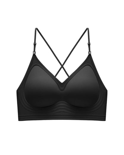 Curvvvy® U-Back Invisible Halter Thin Straps Push-Up Seamless JellyBra Support Backless Lingerie