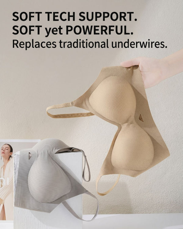 Curvvvy™ Seamless Push-Up Bra Natural Lift Enhanced Cleavage Bra