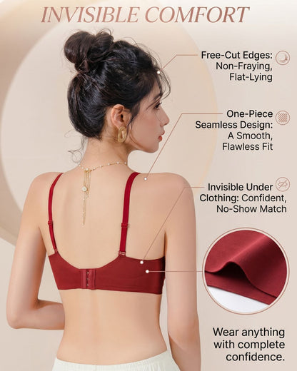 Curvvvy™ Seamless Push-Up Bra Natural Lift Enhanced Cleavage Bra