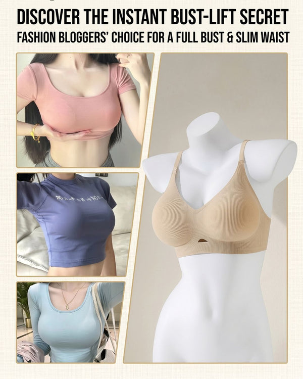 Curvvvy™ Seamless Push-Up Bra Natural Lift Enhanced Cleavage Bra