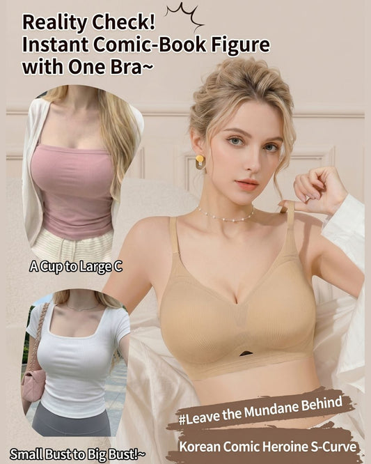 Curvvvy™ Seamless Push-Up Bra Natural Lift Enhanced Cleavage Bra