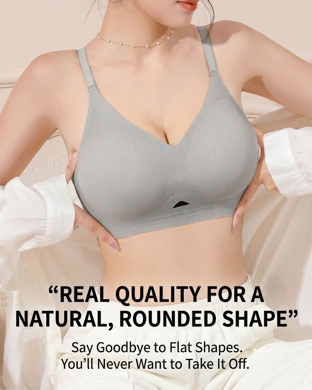 Curvvvy™ Seamless Push-Up Bra Natural Lift Enhanced Cleavage Bra