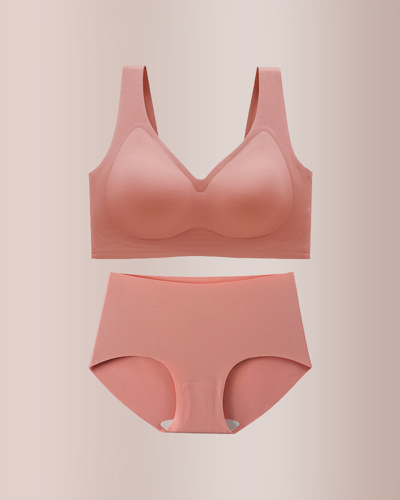 Curvvvy® Plus Size Seamless Minimizing Bra & Panty Set
