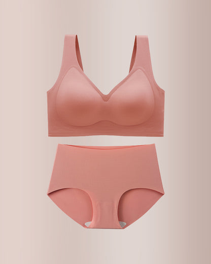 Curvvvy® Plus Size Seamless Minimizing Bra & Panty Set