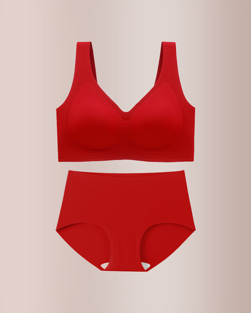 Curvvvy® Plus Size Seamless Minimizing Bra & Panty Set