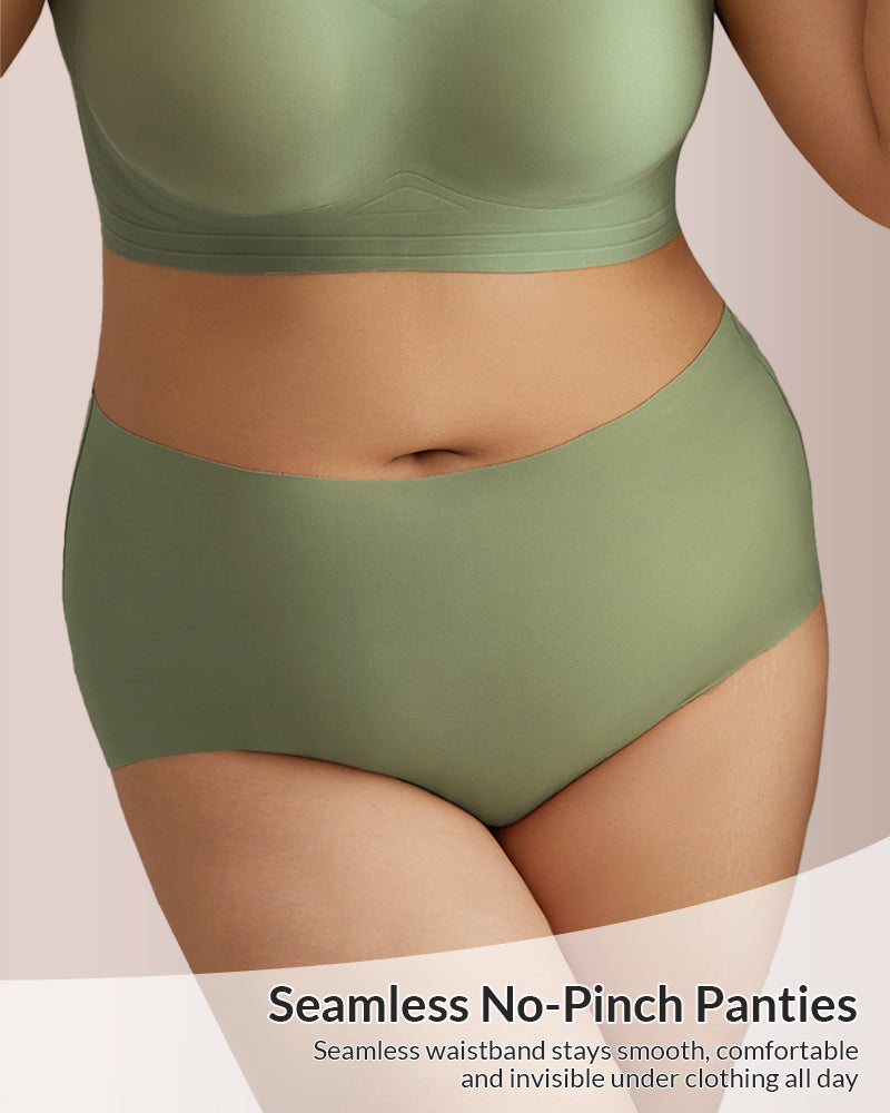Curvvvy® Plus Size Seamless Minimizing Bra & Panty Set
