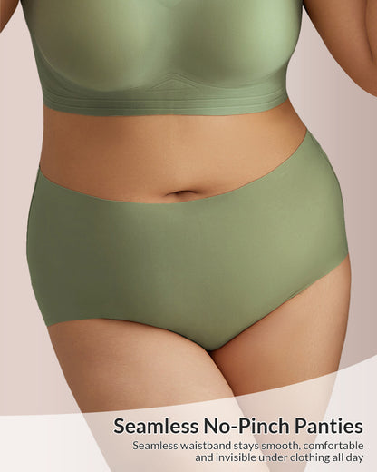 Curvvvy® Plus Size Seamless Minimizing Bra & Panty Set