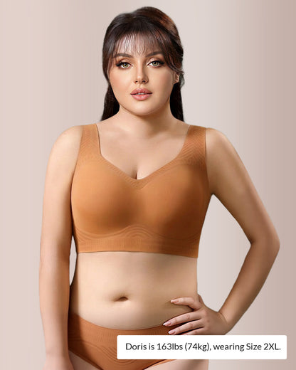 Curvvvy™ Plus Size Full Coverage Seamless Minimizer Bra