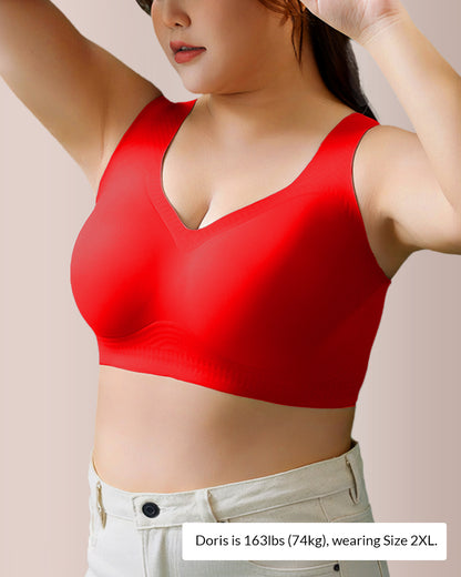 Curvvvy™ Plus Size Full Coverage Seamless Minimizer Bra
