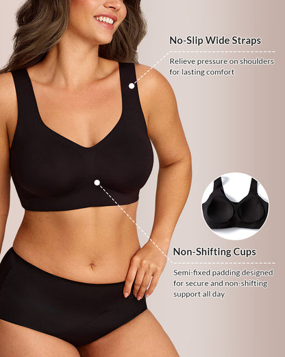 Curvvvy™ Soutien-gorge minimiseur sans couture grande taille couvrance totale