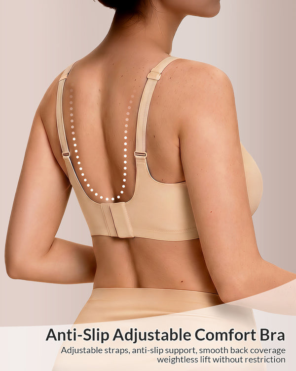 Curvvvy™ Seamless Wire-Free Jelly Support Minimizer Bra