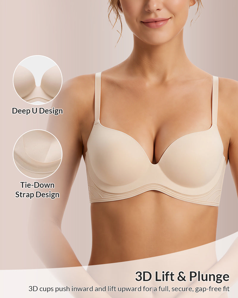 Curvvvy™ The Cloud-Lift Seamless Push-Up Bra