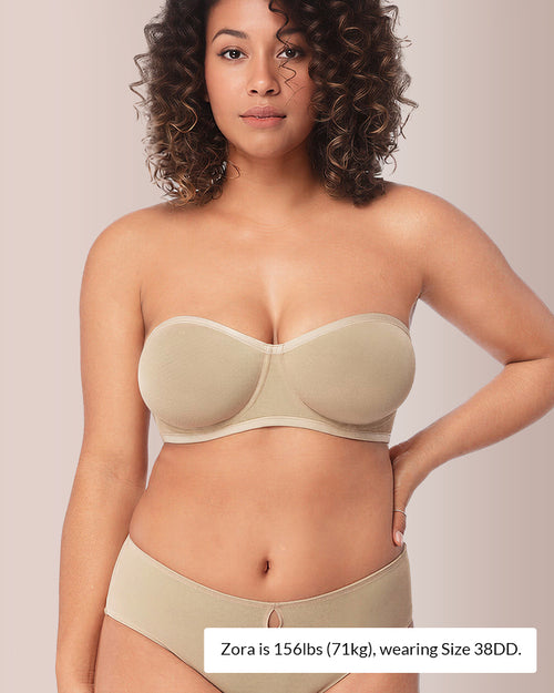 Curvvvy™ Strapless Anti-Slip Bandeau Bra Plus Size Seamless Support