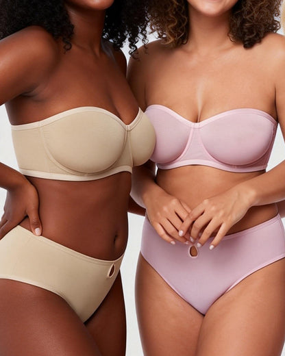 Curvvvy™ Strapless Anti-Slip Bandeau Bra Plus Size Seamless Support
