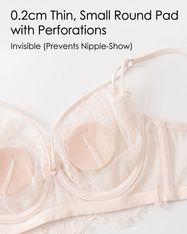 Curvvvy™ French Eyelash Lace Wireless Push-Up Bra
