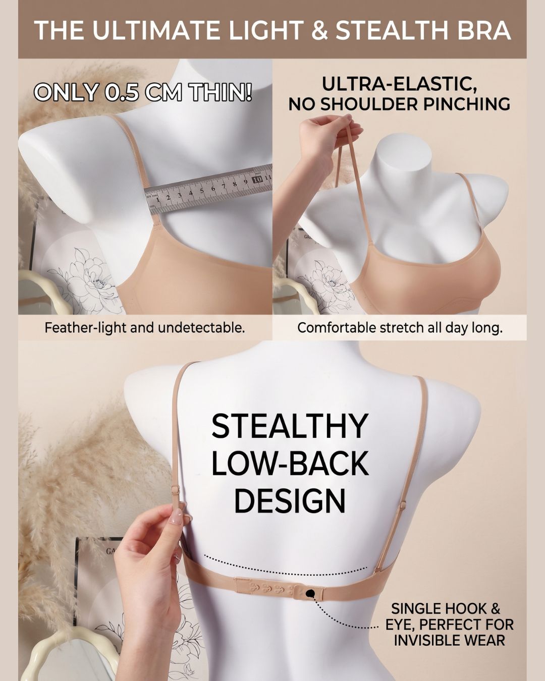 Curvvvy™ Seamless Low-Cut Push-Up JellyBra