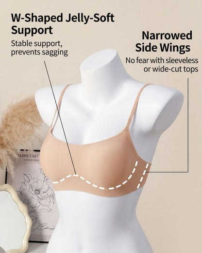 Curvvvy™ Seamless Low-Cut Push-Up JellyBra