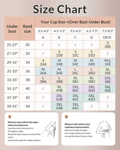 Curvvvy™ Supportive Wireless Bandeau Bra - Plus Size Anti-Slip Multi-Way