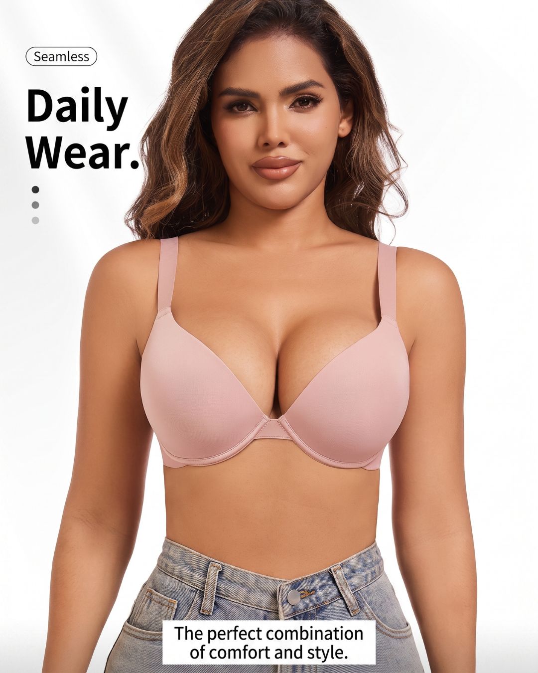 Curvvvy™ Seamless Underwire Push-Up Bra