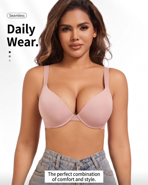 Curvvvy™ Seamless Underwire Push-Up Bra