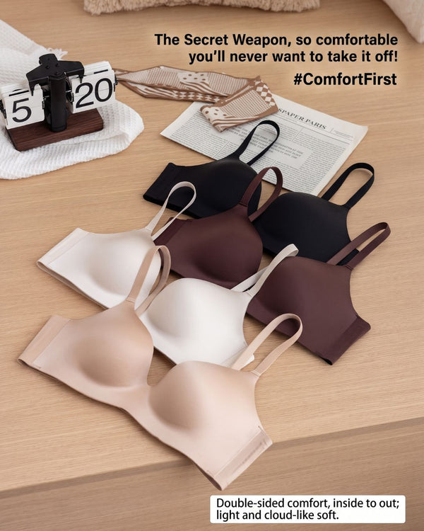 Curvvvy™ Satin Lightly Lined Wireless Bras