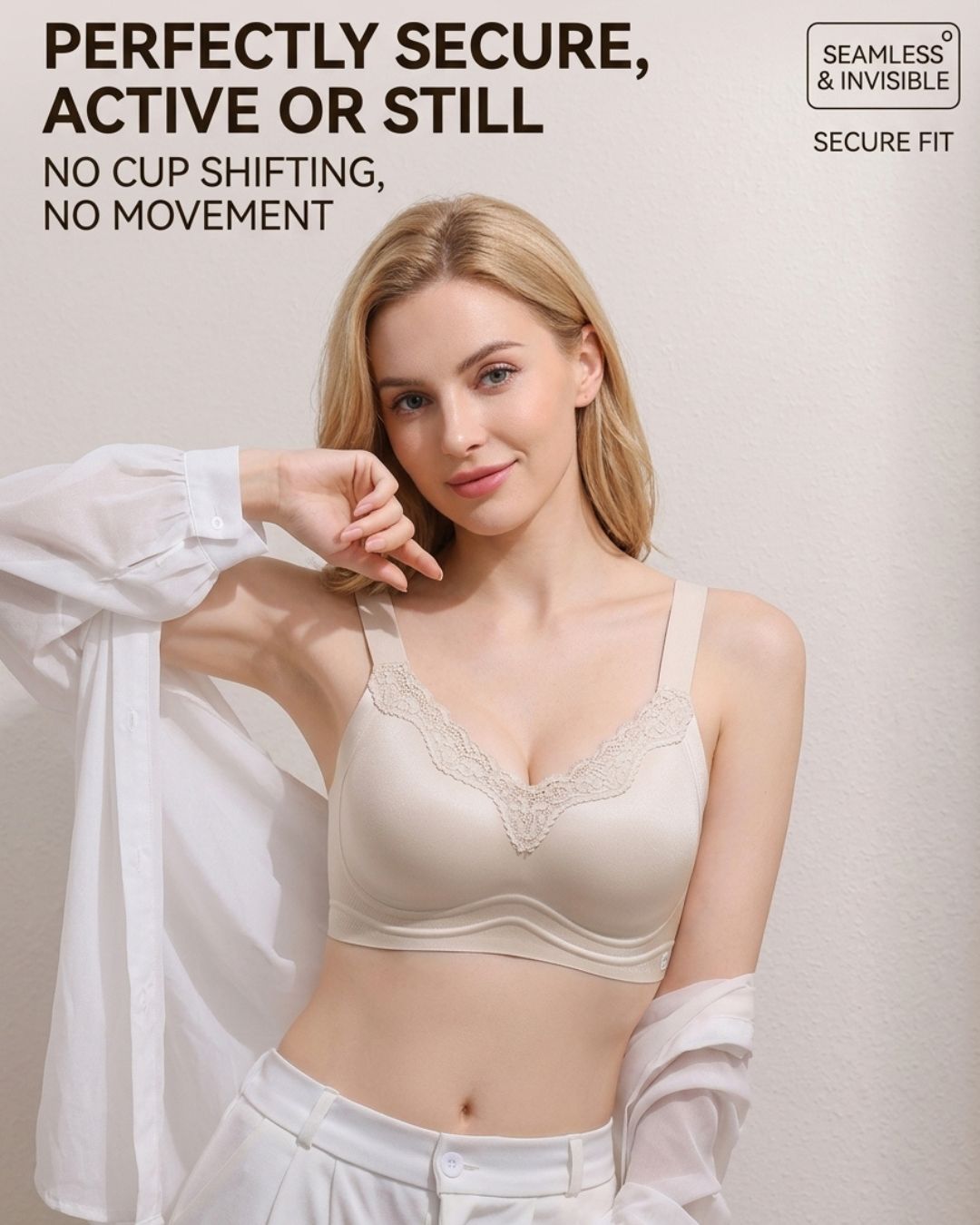 Curvvvy™ Seamless Molded Cup Sculpting Jelly Support Bra