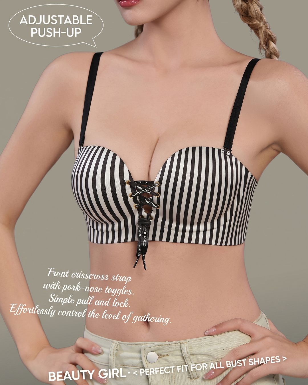 Curvvvy™ Seamless Wireless Push-Up Support Bra
