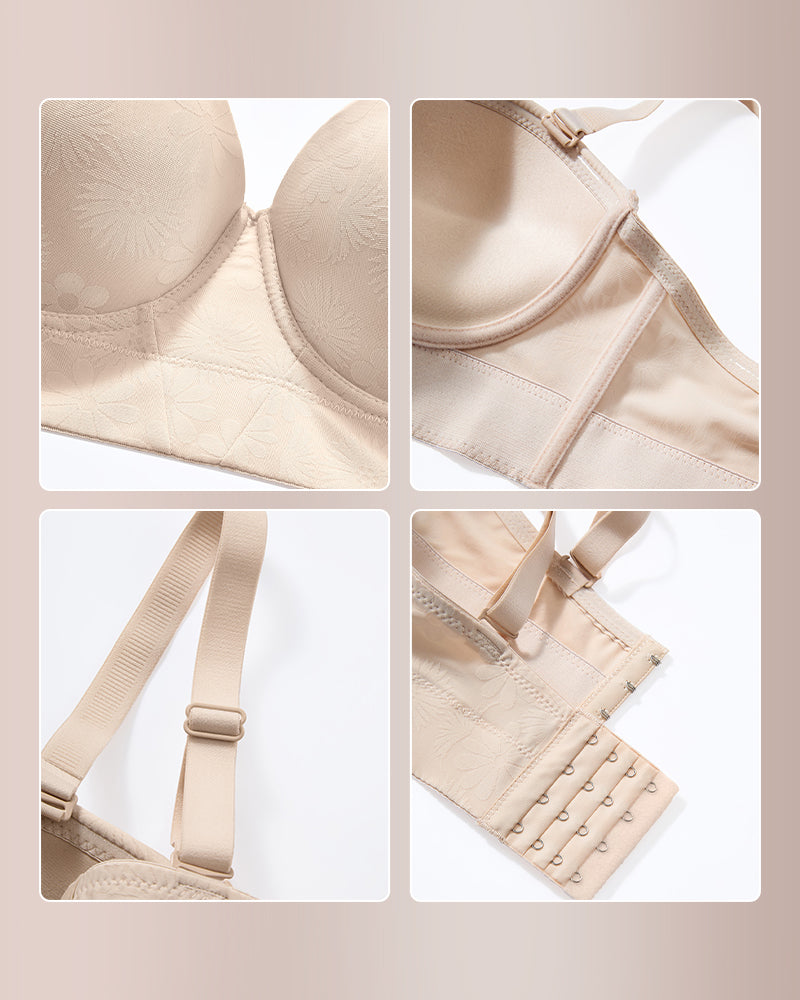 Curvvvy™ Convertible Strapless Underwire Bra With Side Support
