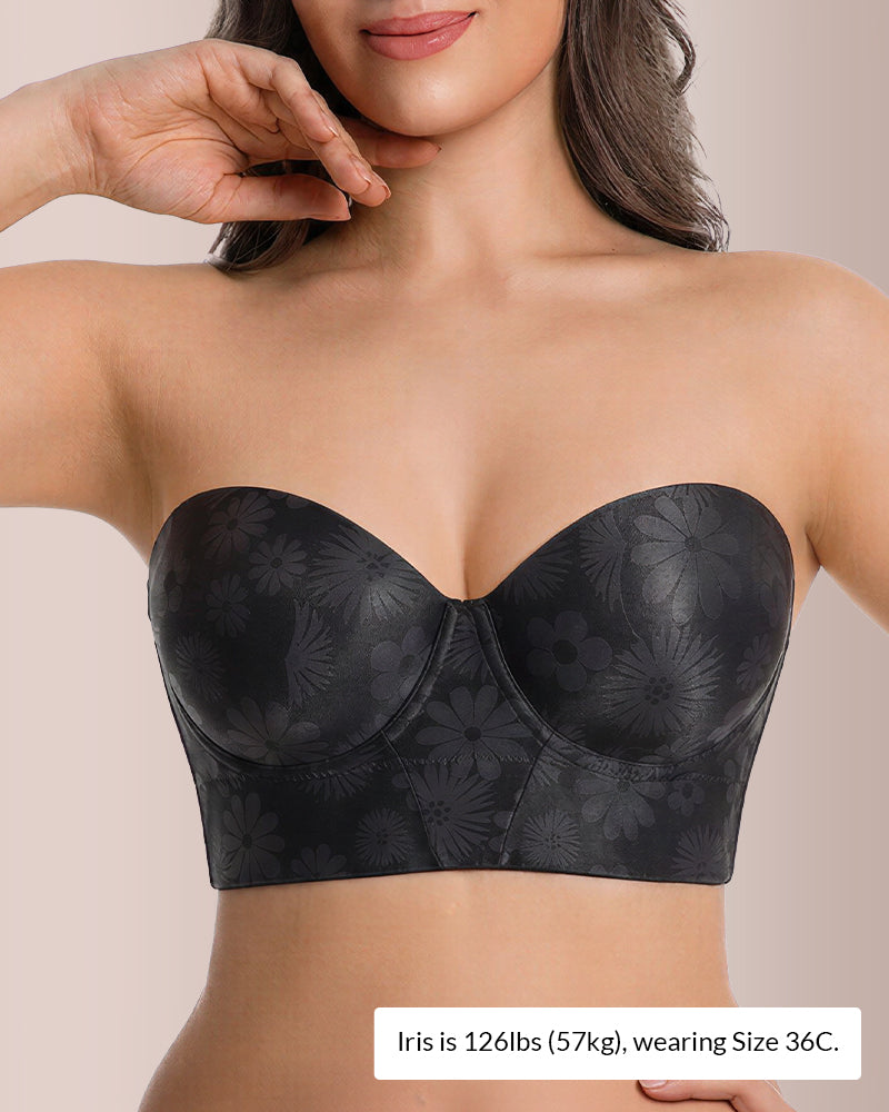 Curvvvy™ Convertible Strapless Underwire Bra With Side Support