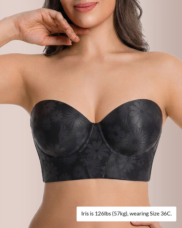 Curvvvy™ Convertible Strapless Underwire Bra With Side Support
