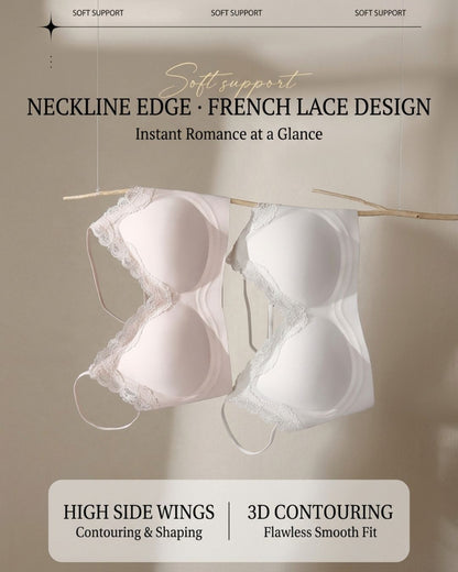 Curvvvy™ French Wireless Push-Up Support Bra