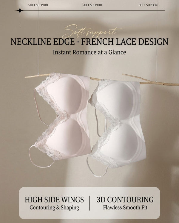 Curvvvy™ French Wireless Push-Up Support Bra