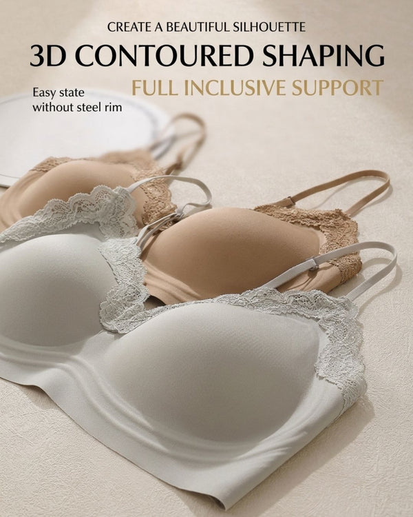 Curvvvy™ French Wireless Push-Up Support Bra