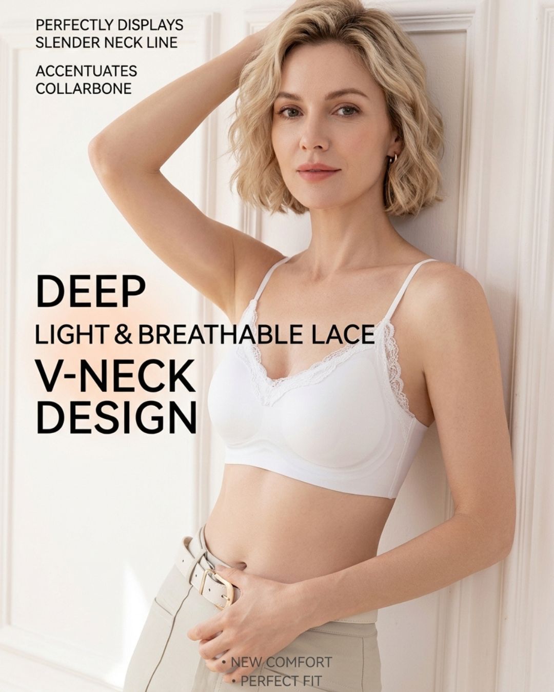 Curvvvy™ French Wireless Push-Up Support Bra