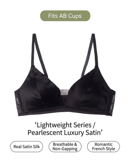 Curvvvy™ French Silk Sheer Mesh Triangle Cup Bra