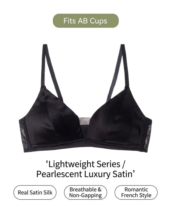 Curvvvy™ French Silk Sheer Mesh Triangle Cup Bra