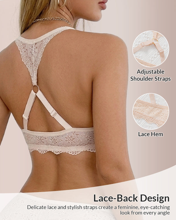 Curvvvy™ Push-up-BH aus Spitze mit Frontverschluss