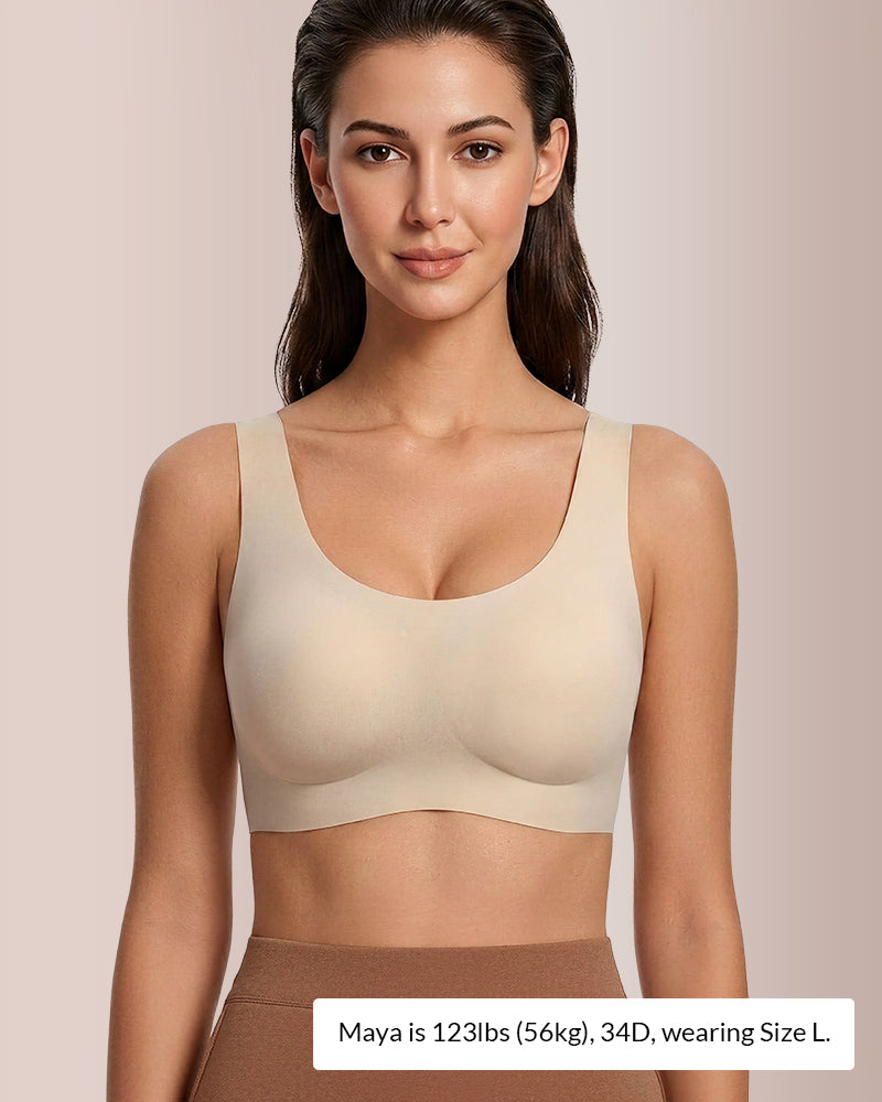 Curvvvy™ Reggiseno Senza Ferretto Jelly Dot Senza Cuciture – Morbido e Comodo