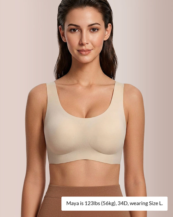 Curvvvy™ Reggiseno Senza Ferretto Jelly Dot Senza Cuciture – Morbido e Comodo