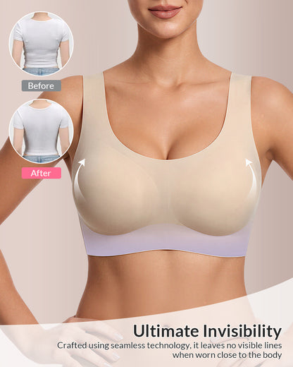Curvvvy™ Reggiseno Senza Ferretto Jelly Dot Senza Cuciture – Morbido e Comodo