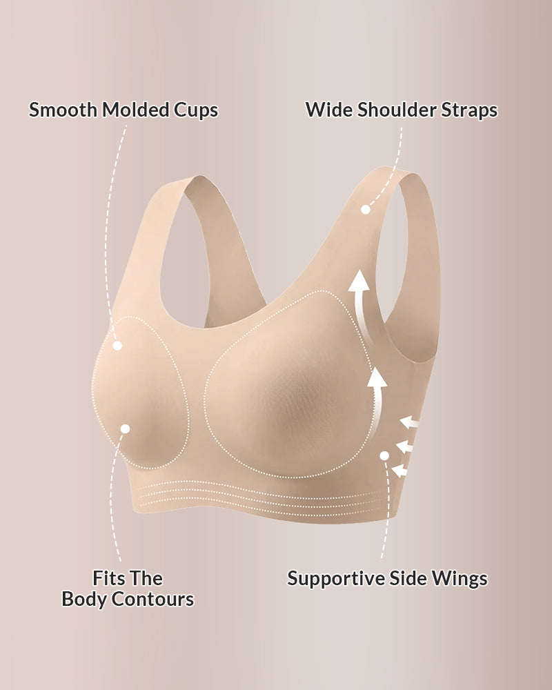 Curvvvy™ Reggiseno Senza Ferretto Jelly Dot Senza Cuciture – Morbido e Comodo