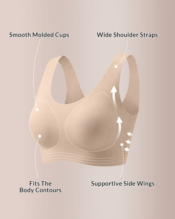 Curvvvy™ Reggiseno Senza Ferretto Jelly Dot Senza Cuciture – Morbido e Comodo