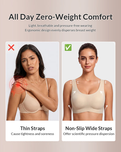 Curvvvy™ Reggiseno Senza Ferretto Jelly Dot Senza Cuciture – Morbido e Comodo