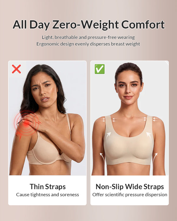 Curvvvy™ Reggiseno Senza Ferretto Jelly Dot Senza Cuciture – Morbido e Comodo