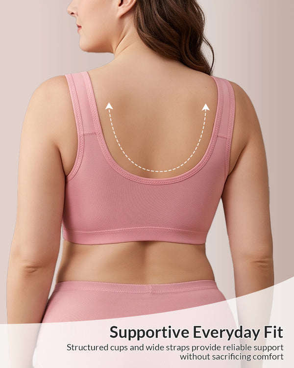 Curvvvy™ Sujetador sin Aros de Puntos de Gel sin Costuras - Camiseta Lisa y Cómoda