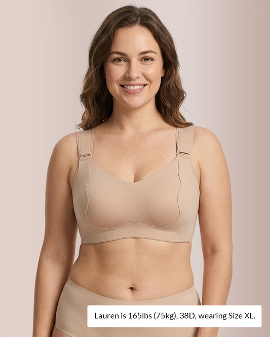 Curvvvy™ Wirefree Adjustable Seamless Minimizer Bra