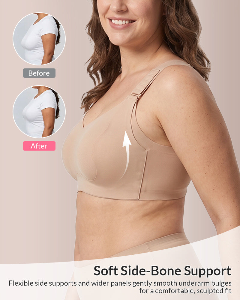 Curvvvy™ Wirefree Adjustable Seamless Minimizer Bra
