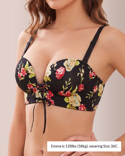 Curvvvy™ Wireless Front-Drawstring Push-Up Bra