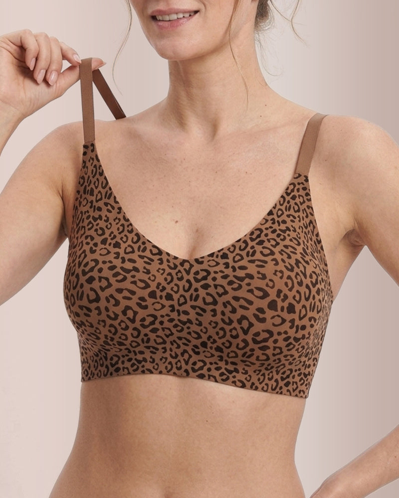 Curvvvy™ Soutien-gorge Confort Sans Couture à Col V Festonné
